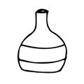 Vector doodle drink decanter of alcohol, for kitchen Royalty Free Stock Photo